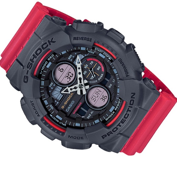 G-Shock Other - G-SHOCK Red-Gray Analog-Digital Watch GA140-4A $99